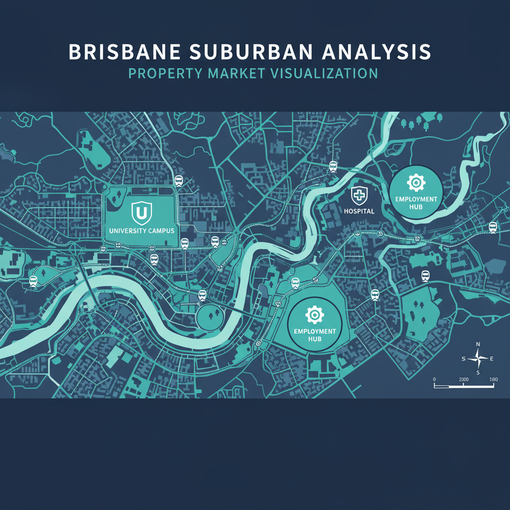 Co Living with a Normal House No Design and Renovation Needed for Investors 2 Location selection map showing ideal suburbs for co-living house investments near universities and employment hubs