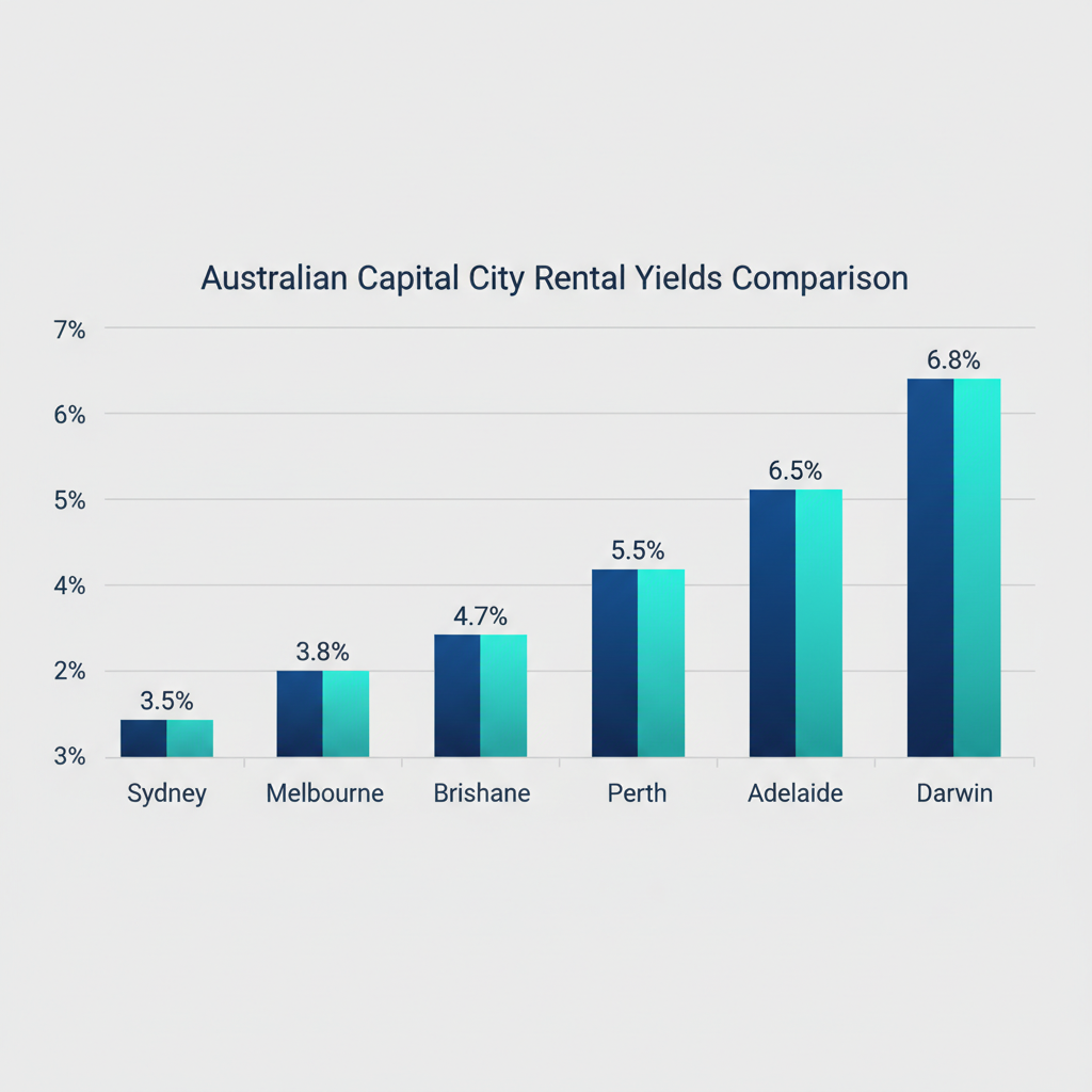 Capital Growth vs Cash Flow What Actually Builds Wealth in Property Investing Australia 3 Rental yield comparison across Australian capital cities 2025