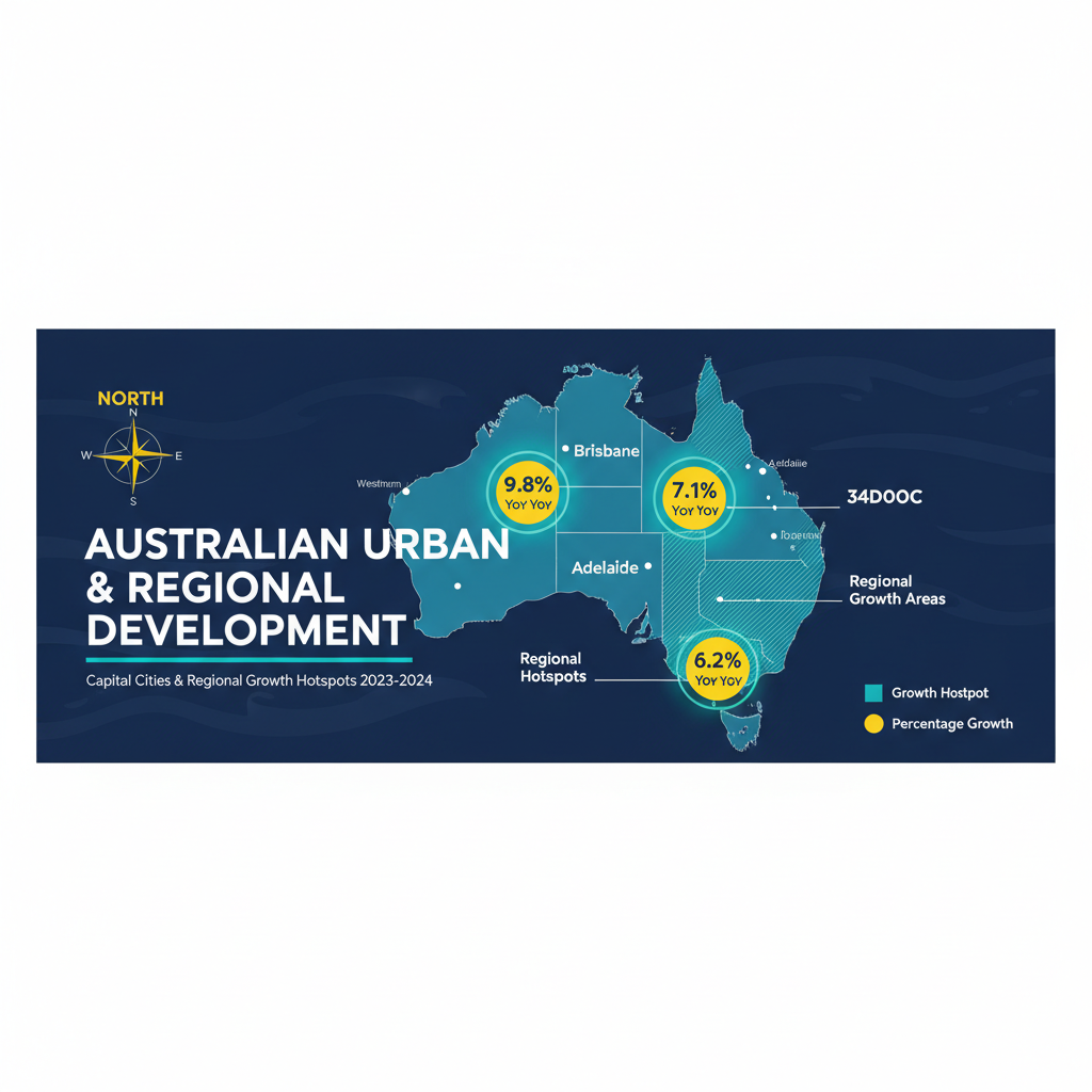 How to Invest in Property Australia Step by Step Guide for Beginners and Experienced Buyers 2 Map of Australian property investment hotspots showing high-growth capital cities and regional markets for 2026