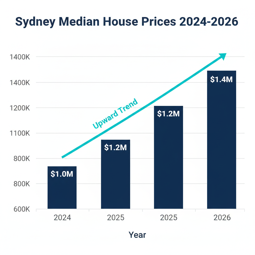 Buyers Agent Sydney Expert Help for Your Property Purchase Journey 2 Chart showing Sydney median house price growth forecast 2024 to 2026