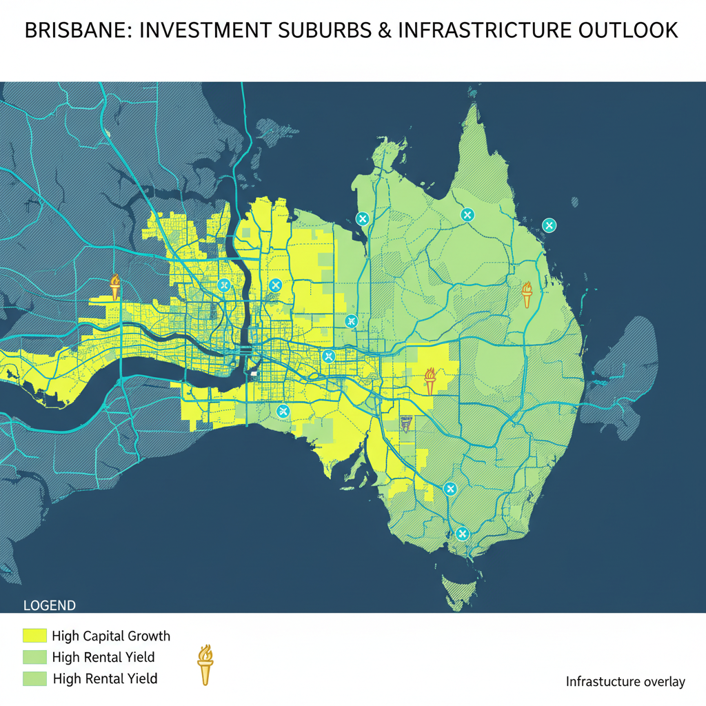 Where to Buy Investment Property in Australia Right Now 2 Brisbane investment suburbs map showing infrastructure and growth corridors for property investors
