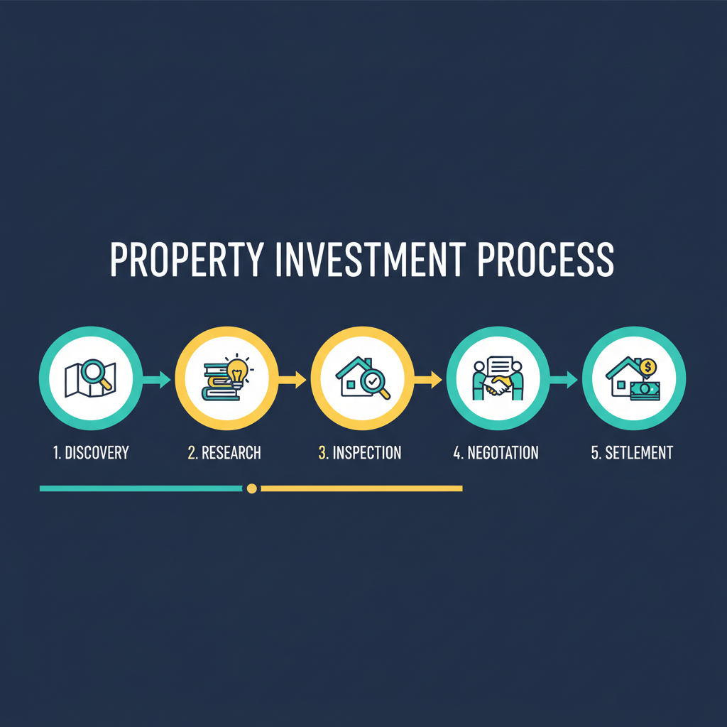 Who Is Dragan Dimovski from Buyers Agency Australia and How He Helps Property Investors 1 The Buyers Agency Australia 5-step property investment process diagram