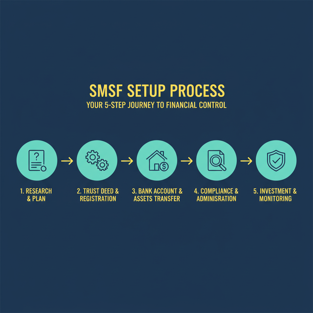How to Use Your Super to Buy Property in Australia 2026 Complete Step by Step Guide 1 SMSF property investment setup process flowchart diagram