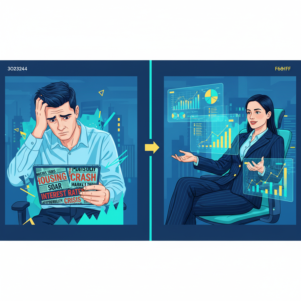 Interest Rates Are Rising But Property Isn't Crashing Here's Why 2 Property investor analyzing market fundamentals beyond media headlines