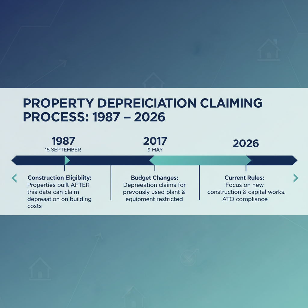 Property Depreciation Australia Explained: How Investors Legally Save Thousands in Tax 2026 2 Property depreciation timeline Australia legislative changes