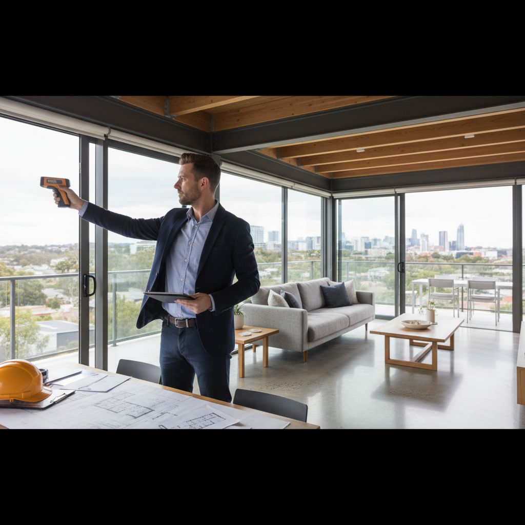 Property Depreciation Australia Explained: How Investors Legally Save Thousands in Tax 2026 3 Quantity surveyor conducting property depreciation inspection Australia