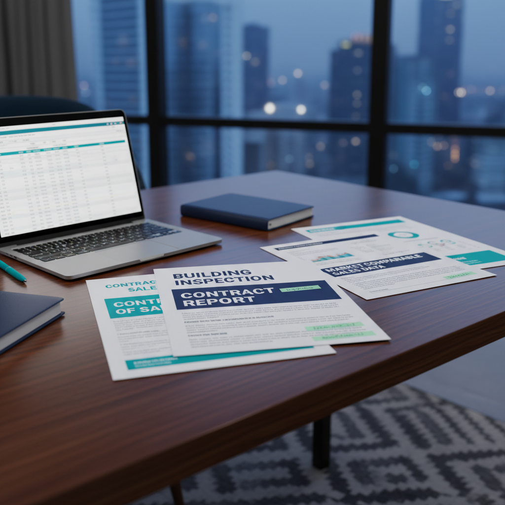 Property due diligence documents and market analysis for off-market purchase