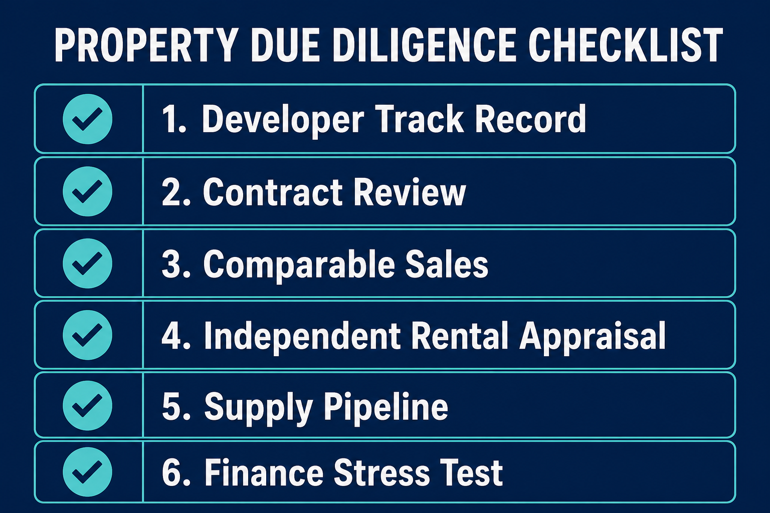 The Hidden Risks of Buying Brand-New Investment Properties 2 Property due diligence checklist for buying a brand-new investment property in Australia