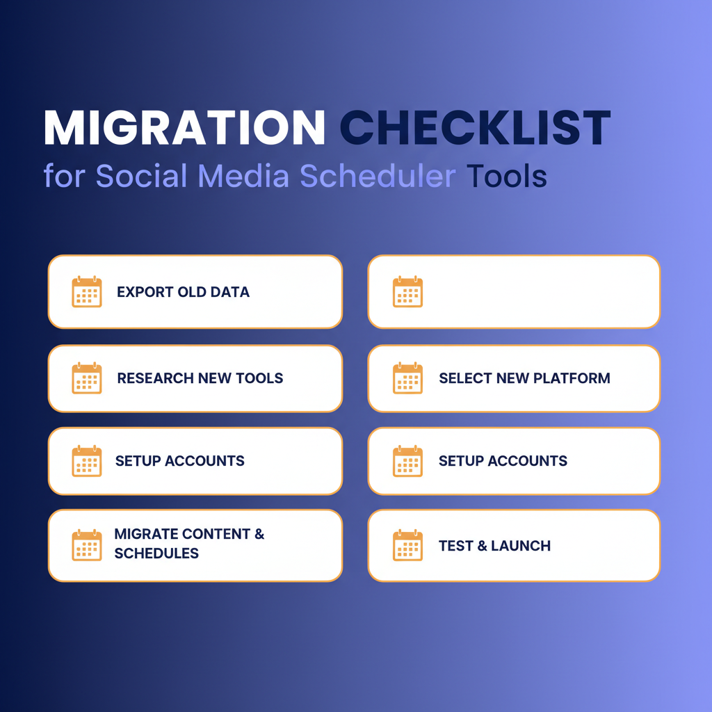 Migration checklist for moving to a new social media scheduling tool