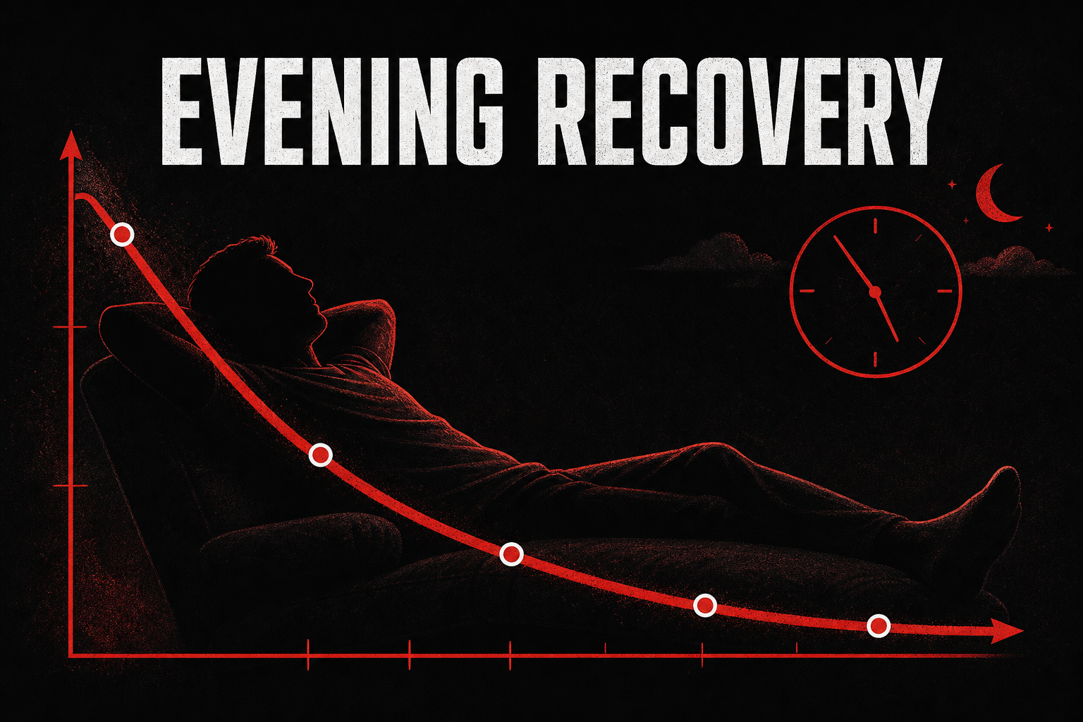 Athlete evening recovery and cortisol reduction with melatonin-free sleep support supplements