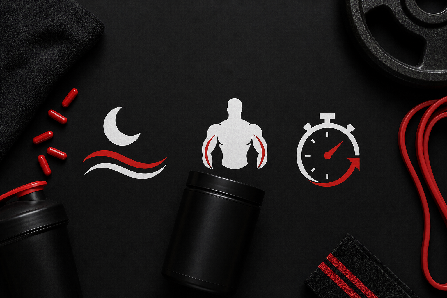Melatonin-free sleep and recovery supplement concept for athletes and first responders
