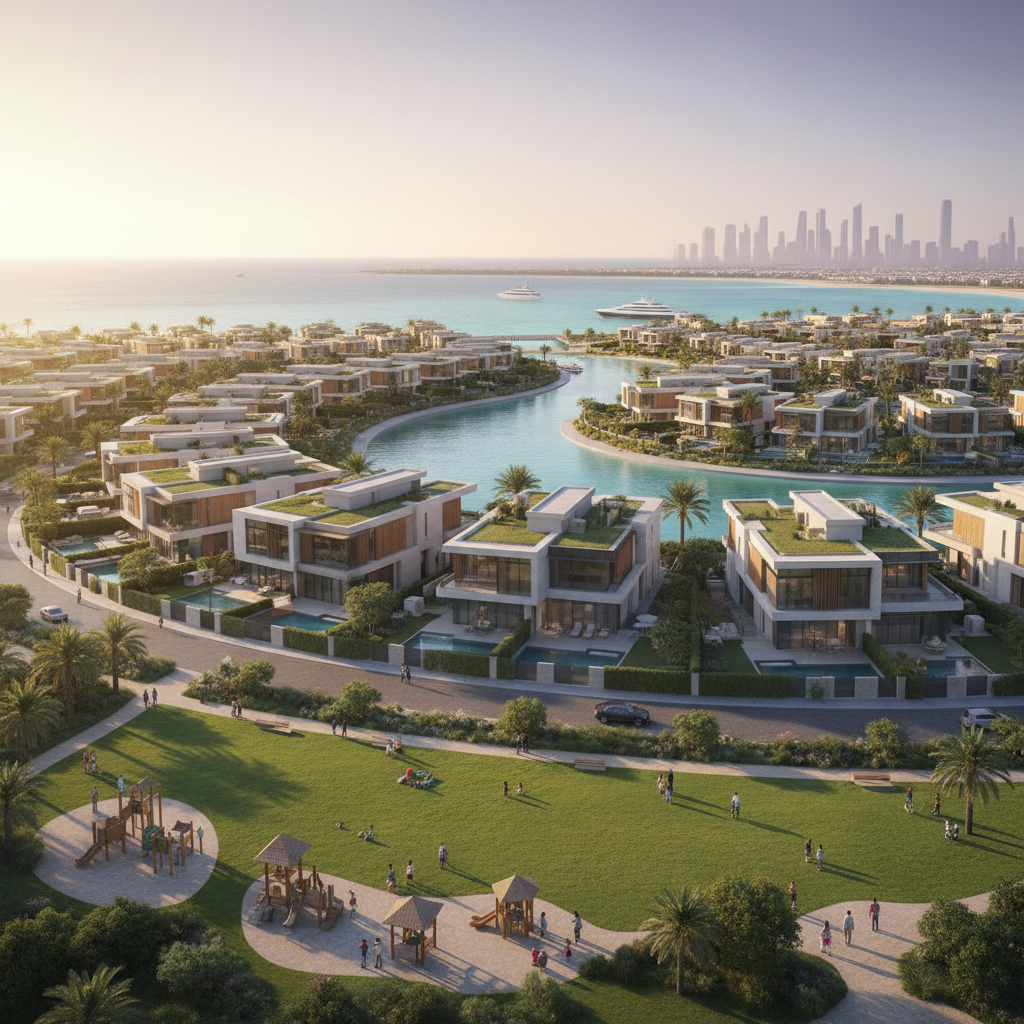 Abu Dhabi villa community showcasing family-friendly design