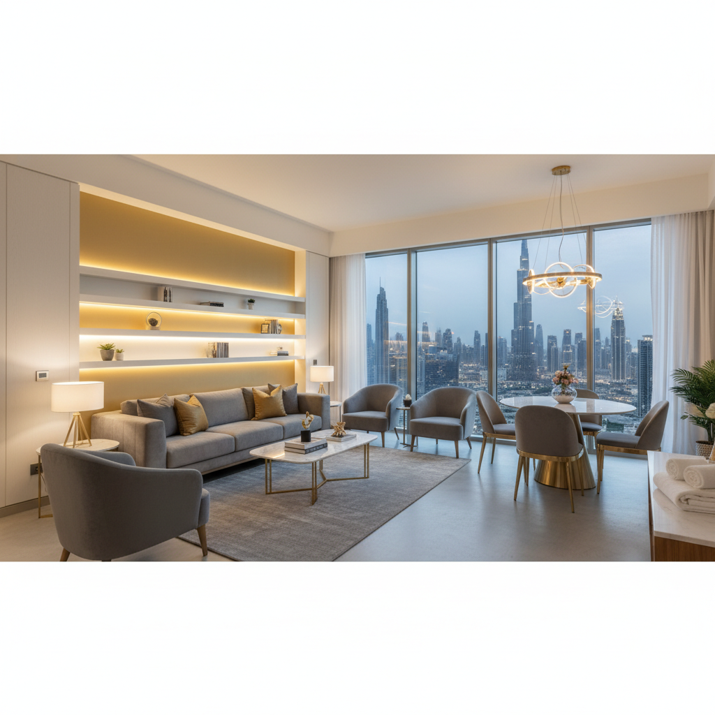 Professionally furnished Dubai