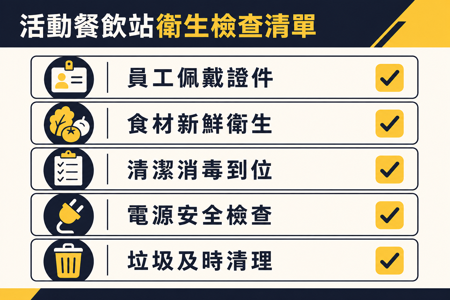 活動爆谷機租借現場衛生操作要點清單圖解